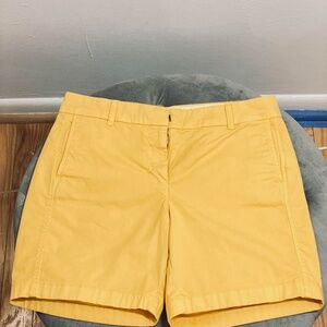 J Crew, Yellow Chino Shorts, 8